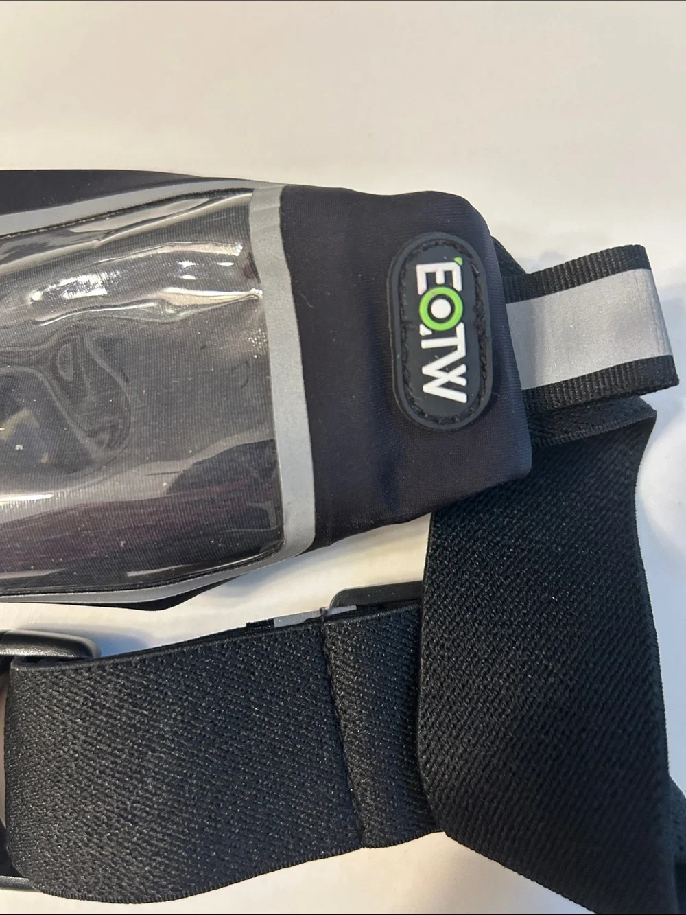 Black Running Waist Pack with Touchscreen Window